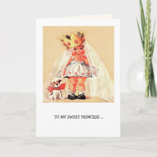 Tarjeta Festiva A mi dulce princesa. El día de San Valentín de art