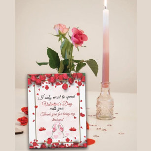 Tarjeta Festiva A Mi Esposo En El día de San Valentín