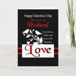Tarjeta Festiva A mi esposo - Feliz Día de San Valentín