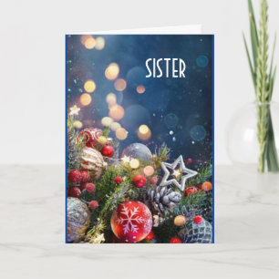 TARJETA FESTIVA A MI HERMANA EN NAVIDADES=DIVERTIMOS!
