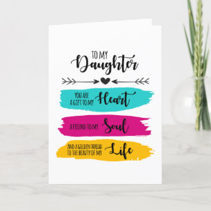 Tarjeta Festiva A mi hija