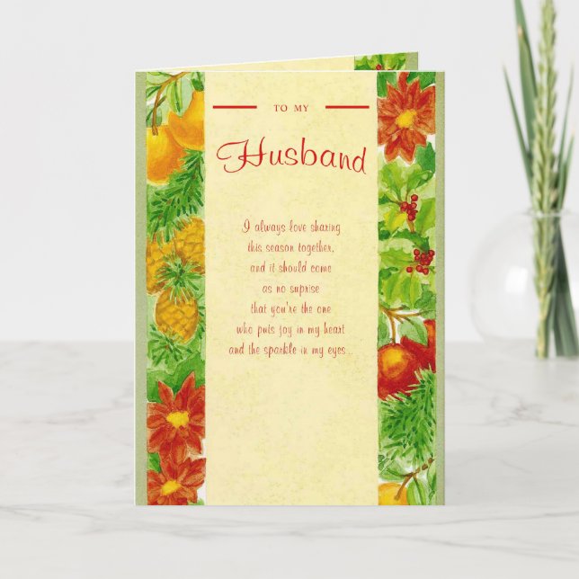 Tarjeta Festiva A mi marido (Anverso)