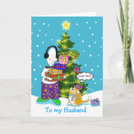 Tarjeta Festiva A mi marido, las navidades