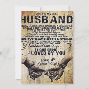 Tarjeta Festiva A mi marido   Regalo de cumpleaños al marido  