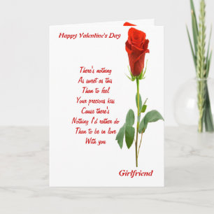Tarjeta Festiva A mi novia en el día de San Valentín