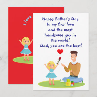 Tarjeta Festiva A mi primer amor, papá
