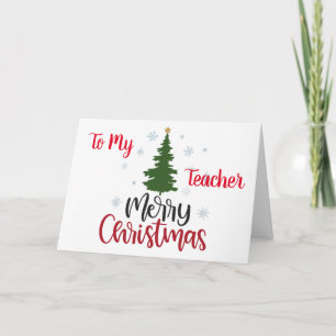 TARJETA FESTIVA A MI "PROFESOR LE DESEA UNA "NAVIDAD FELIZ"