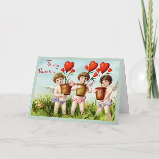 Tarjeta Festiva A mi San Valentín (Anverso)