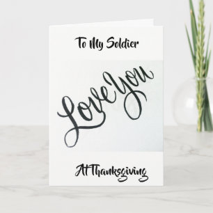 TARJETA FESTIVA A MI SOLDADO EN AGRADECIMIENTO CON AMOR