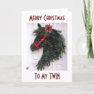 TARJETA FESTIVA A MI "TWIN" EN NAVIDADES=RECUERDOS ESPECIALES