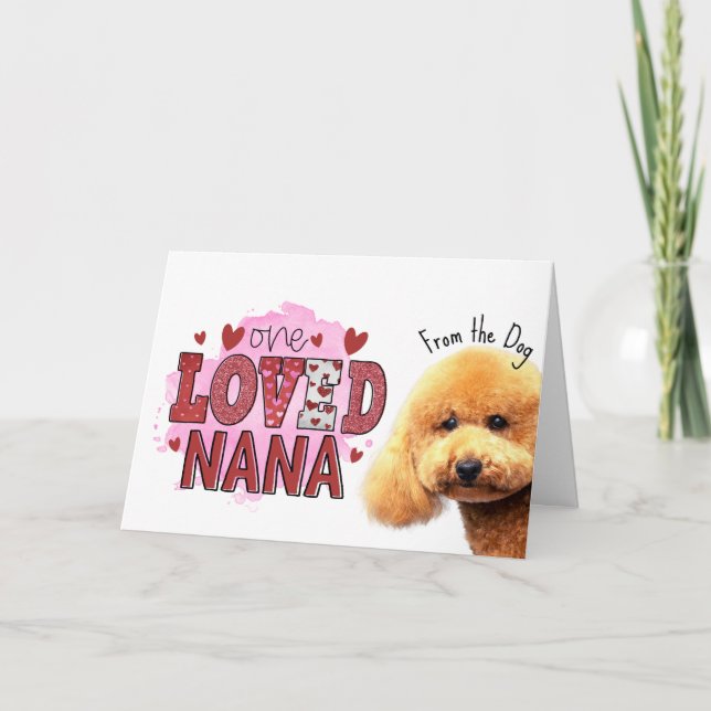 Tarjeta Festiva A Nana le encantaba....Tarjeta de Día de la Madre  (Anverso)