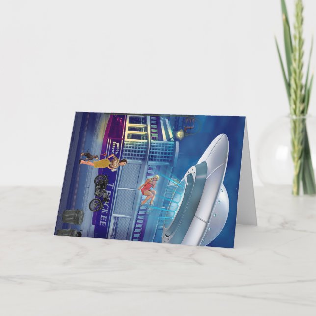 Tarjeta Festiva A New Flight Attendant (Anverso)