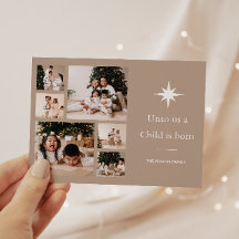 A nosotros un niño nace Navidades de Collage de fo
