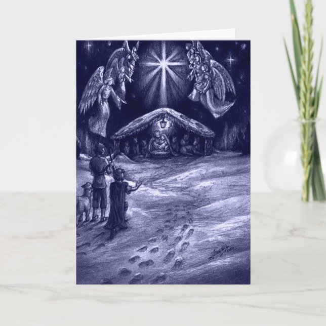 Tarjeta Festiva A Savior is Born! (Anverso)