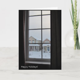 Tarjeta Festiva A través de mi ventana