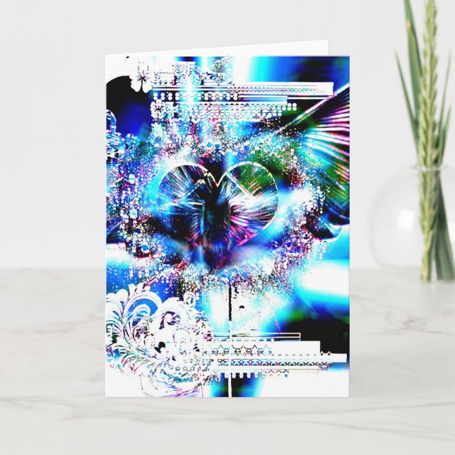 Tarjeta Festiva A través del corazón (edición 4 de Navidades) (Anverso)