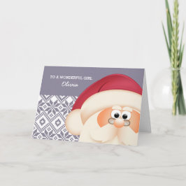 Tarjeta Festiva A un niño especial de Santa Claus. Navidades