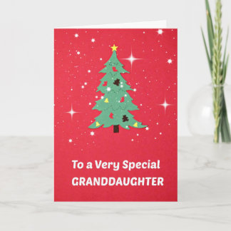 Tarjeta Festiva A una nieta muy especial