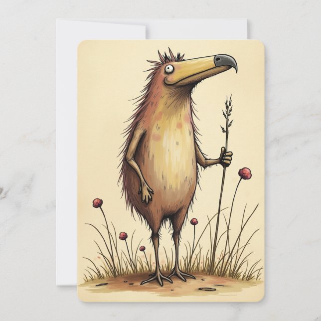 Tarjeta Festiva A veces no sabes dónde terminarás siendo gracioso (Anverso)