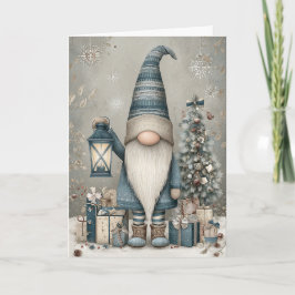 Tarjeta Festiva A Whimsical Gnome Christmas