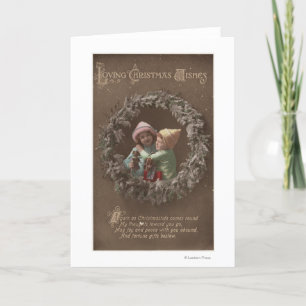 Tarjeta Festiva Abarcamiento de los niños