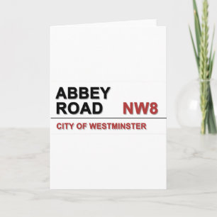 Tarjeta Festiva Abbey Road London Inglaterra - añada
