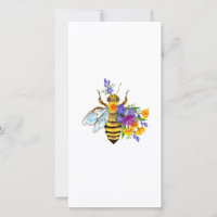Abeja de flor con plantas silvestres
