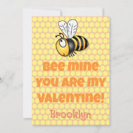Tarjeta Festiva Abeja linda mía cartoon de San Valentín