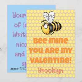 Tarjeta Festiva Abeja linda mía cartoon de San Valentín