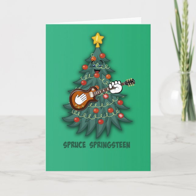 Tarjeta Festiva Abeto Springsteen (Anverso)