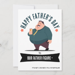 Tarjeta Festiva Abraza el cuerpo de papá: ¡Es una figura paterna!