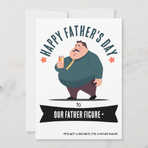 Tarjeta Festiva Abraza el cuerpo de papá: ¡Es una figura paterna!