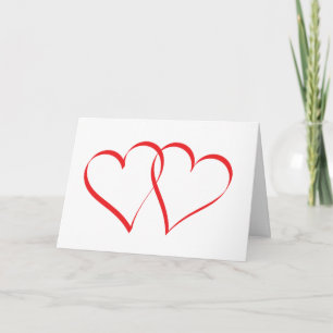 Tarjeta Festiva Abrazando corazones