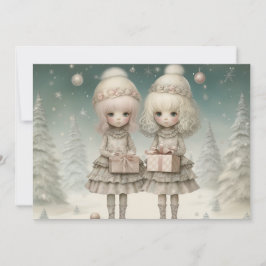 Tarjeta Festiva Abrazando el espíritu de los Navidades