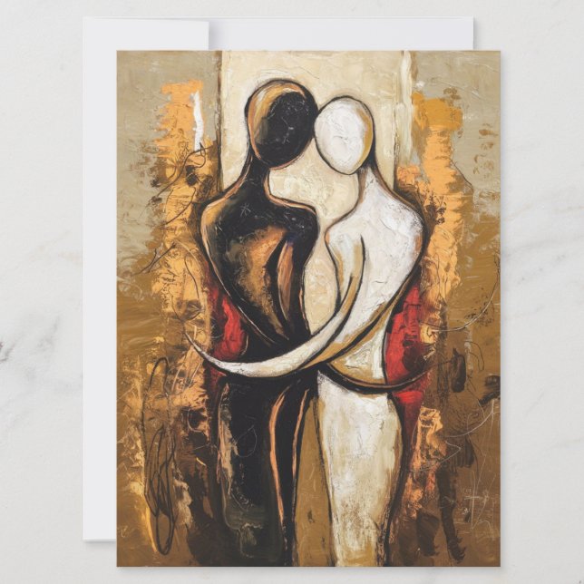 Tarjeta Festiva Abrazo eterno (Anverso)