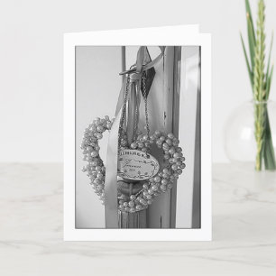 TARJETA FESTIVA ABRAZOS/KISSES/MANOS DE MANO/CUBIERTO "CON USTEDES