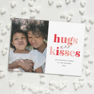 Tarjeta Festiva Abrazos y besos atrevidos Foto Día de San Valentín