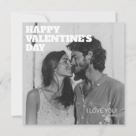 Tarjeta Festiva Abrazos y Besos Feliz Día de San Valentín al Espos