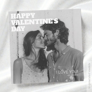 Tarjeta Festiva Abrazos y Besos Feliz Día de San Valentín Foto de