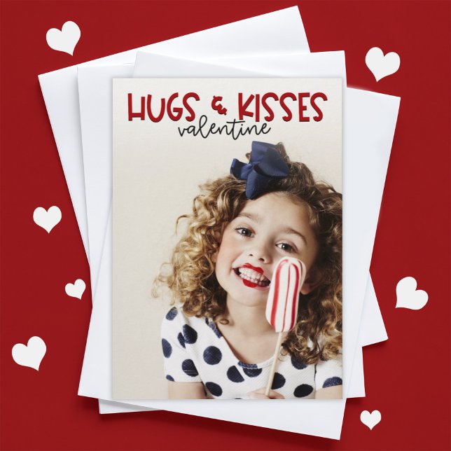 Tarjeta Festiva Abrazos y besos foto de San Valentín (Subido por el creador)