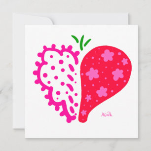 Tarjeta Festiva abrazos y besos San Valentín