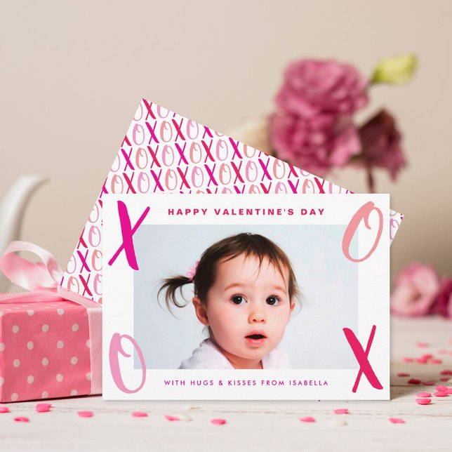 Tarjeta Festiva Abrazos y besos (XOXO) El día de San Valentín mode (Subido por el creador)