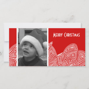 Tarjeta Festiva Abstract Flurry