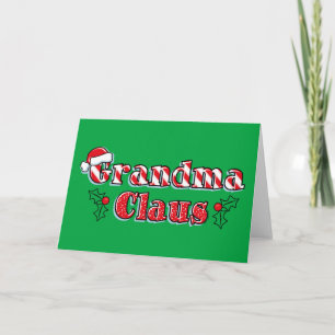 Tarjeta Festiva Abuela Claus