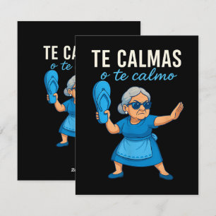 Tarjeta Festiva Abuela divertida mexicana española