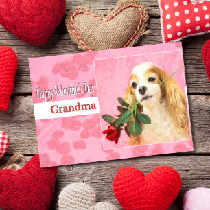 Tarjeta Festiva Abuela feliz del el día de San Valentín con el