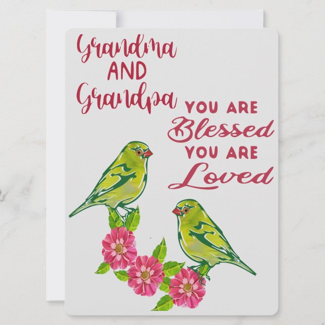 Tarjeta Festiva Abuela y abuelo  (Anverso)