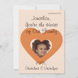 Tarjeta Festiva Abuelo Cumpleaños Saludo a Rustic Simple Photo