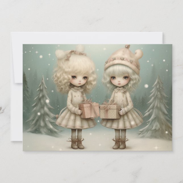 Tarjeta Festiva Abundan las bendiciones: deseándote una feliz Navi (Anverso)