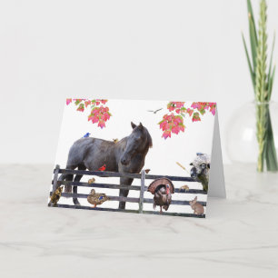 Tarjeta Festiva Abundance Earth: Feliz Día de Acción de Gracias